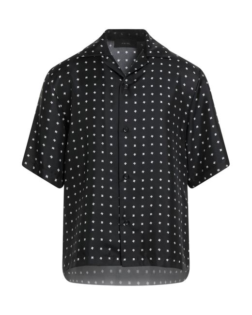 Amiri Black Shirt Silk for men
