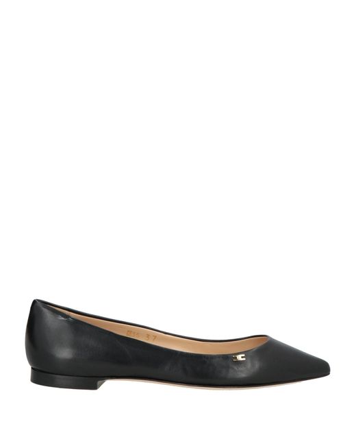 Elisabetta Franchi Black Ballet Flats