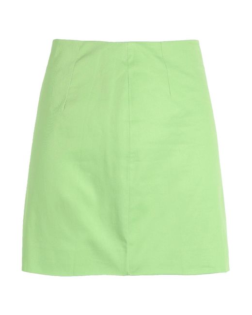 ANDAMANE Green Acid Mini Skirt Cotton, Elastane
