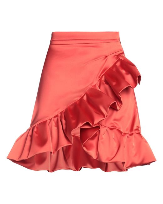 ALBERTO AUDENINO Red Mini Skirt
