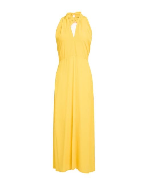 Semicouture Yellow Maxi Dress