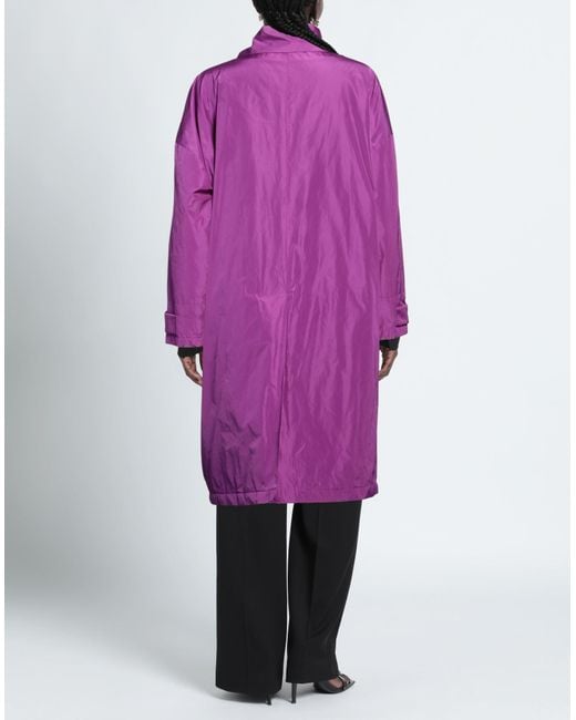 Plan C Purple Overcoat & Trench Coat