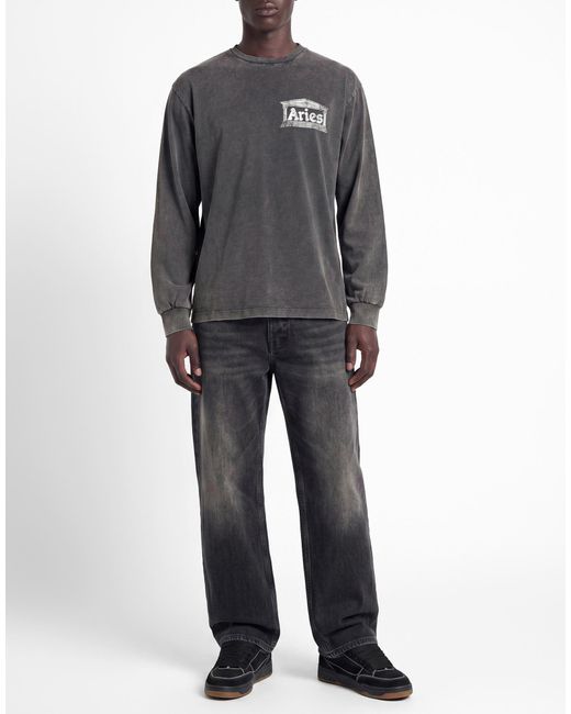 Aries Gray T-Shirts for men
