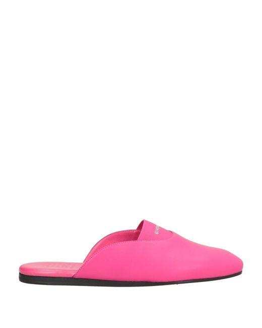 Givenchy Pink Fuchsia Mules & Clogs Lambskin