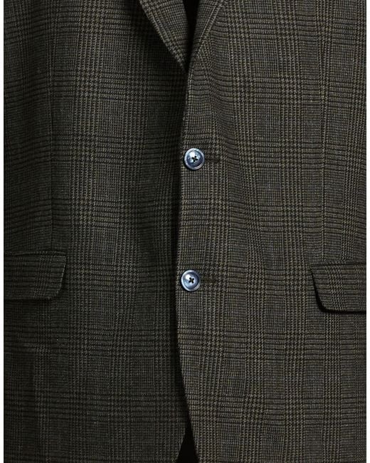 DIGEL Black Military Blazer Wool, Polyester, Elastane for men
