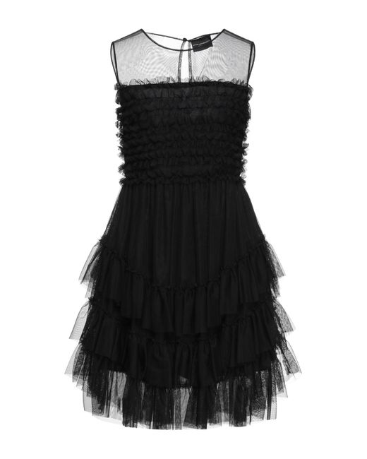 Atos Lombardini Black Mini Dress Polyester