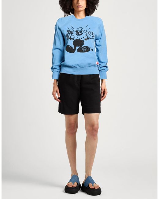 KENZO Blue Sweatshirt Cotton, Elastane