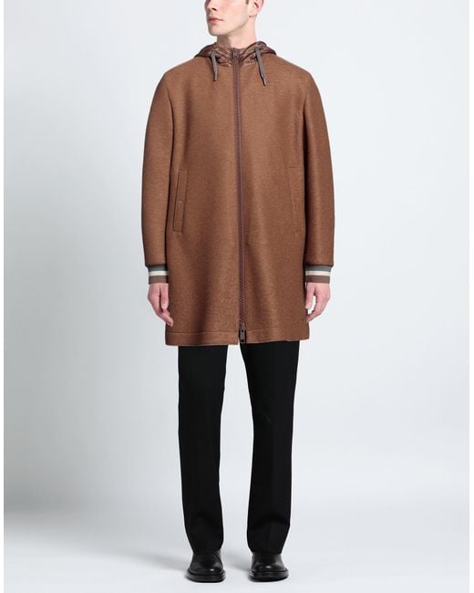 Herno Brown Coat for men