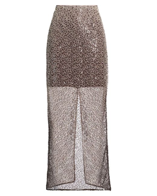 ROTATE BIRGER CHRISTENSEN Gray Maxi Skirt