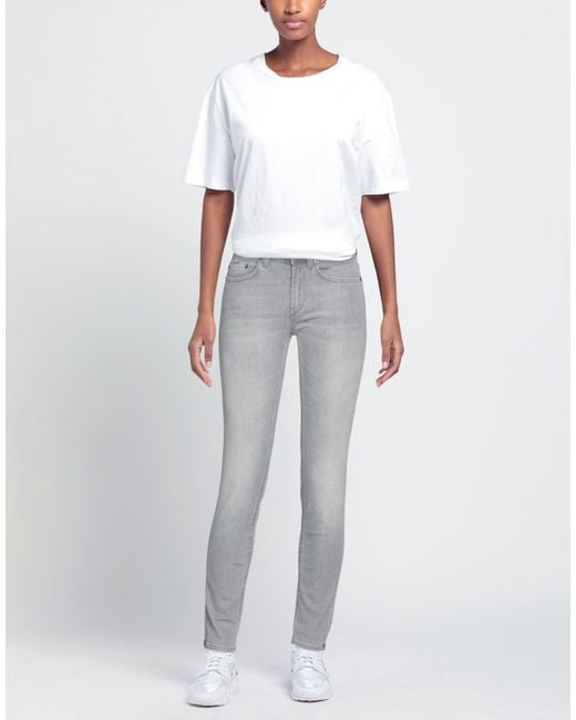 Dondup Gray Jeans Cotton, Recycled Cotton, Recycled Polyester, Elastane