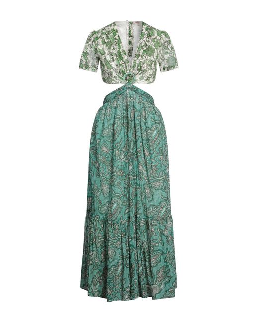 Rene' Derhy Green Maxi-Kleid