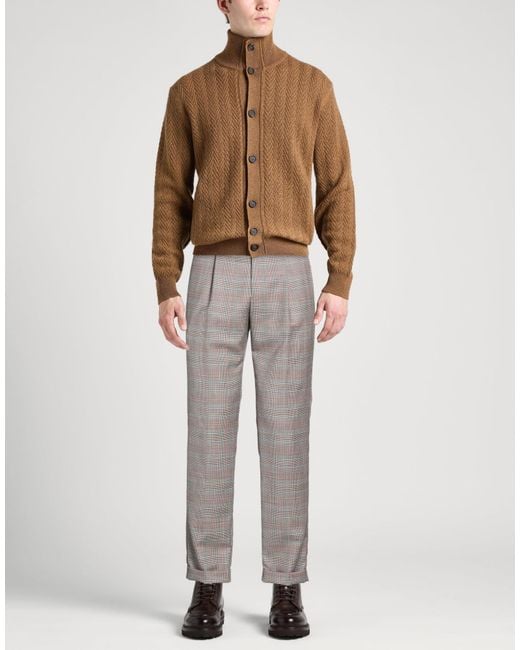 PT Torino Gray Pants Virgin Wool for men