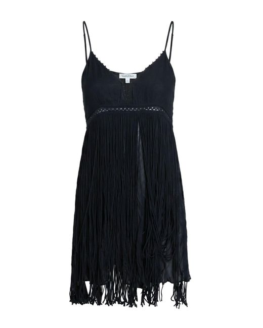 Poupette Black Mini Dress Viscose