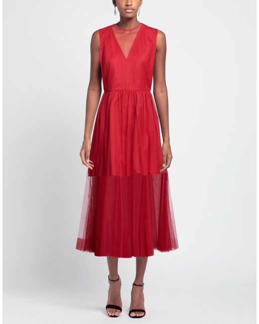 Twinset Red Midi Dresses