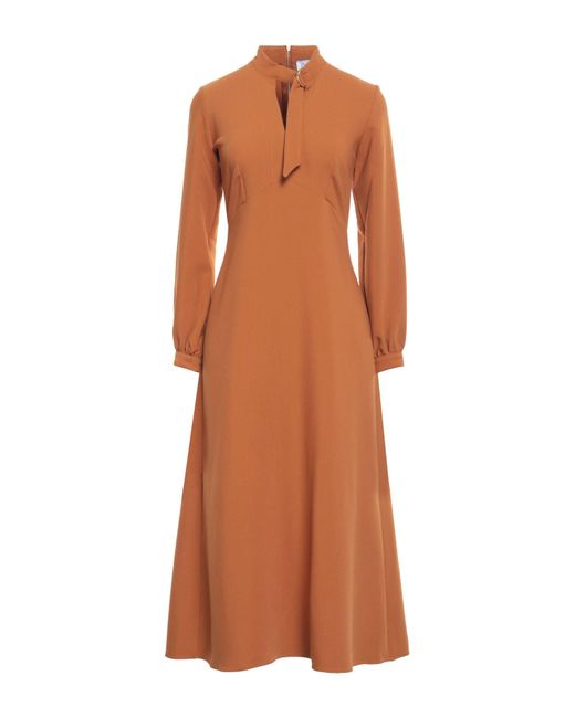 Closet Brown Midi Dress