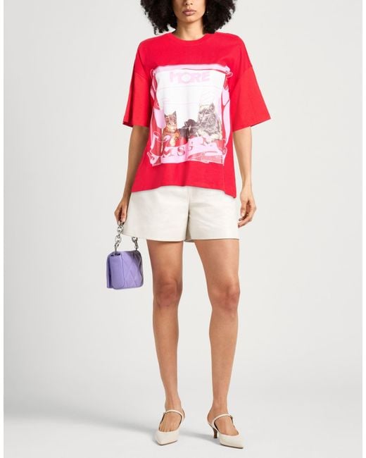MSGM Red T-Shirts