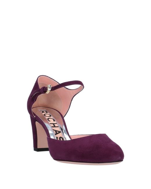 Rochas Purple Pumps