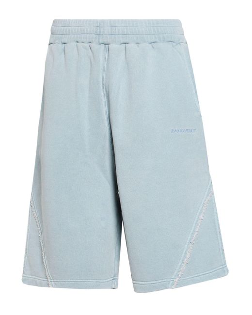 A_COLD_WALL* Blue Light Shorts & Bermuda Shorts Cotton, Elastane, Polyamide for men