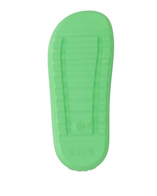 MSGM Green Sandals
