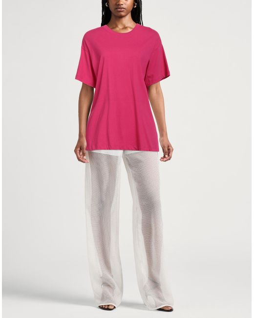Opening Ceremony Pink Fuchsia T-Shirt Cotton