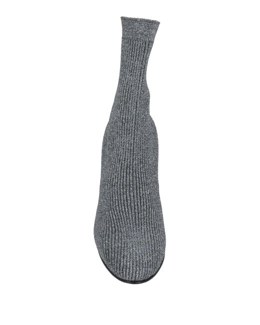 Le Silla Gray Ankle Boots Textile Fibers