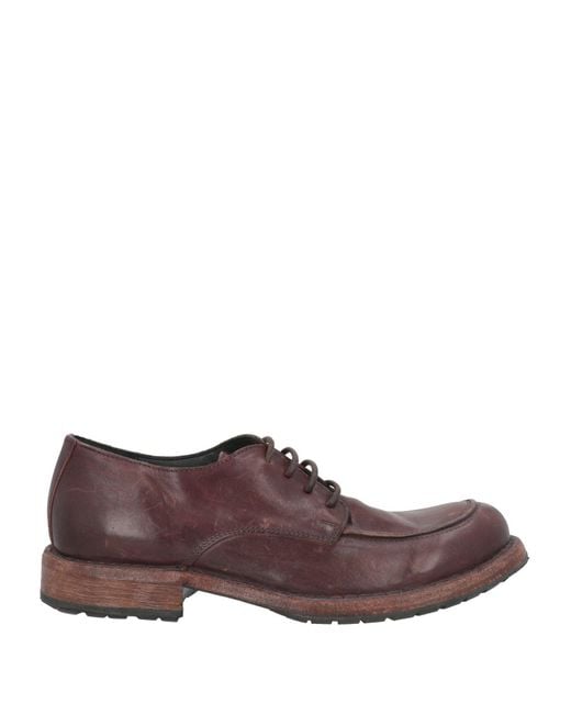 Moma Purple Lace-Up Shoes Leather for men