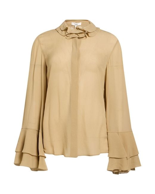 Chloé Natural Shirt Silk