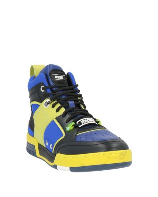 Moschino Blue Sneakers Textile Fibers for men