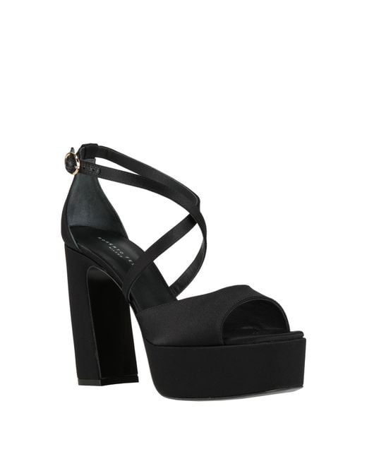 Roberto Festa Black Sandals Textile Fibers