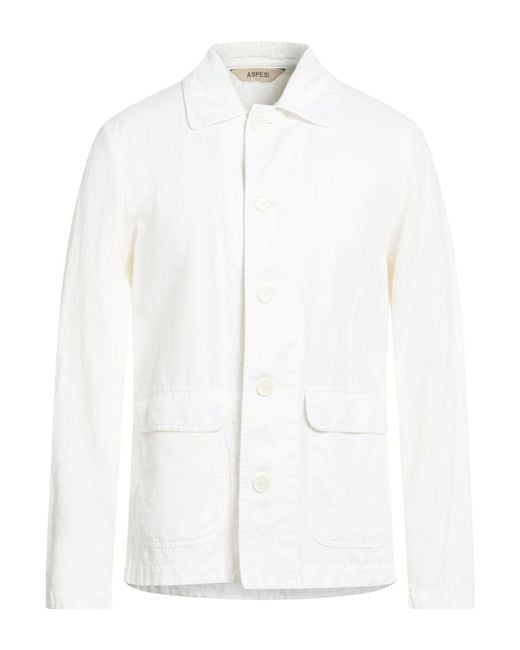 Aspesi White Jackets for men