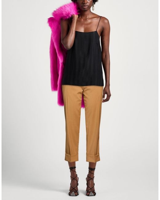 Tela Natural Camel Pants Polyester, Virgin Wool, Elastane