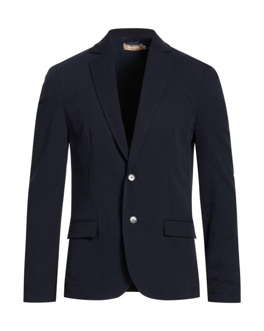 Imperial Blue Blazer Polyester, Viscose, Elastane for men