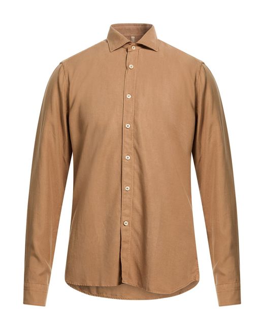 Camisa Dnl de hombre de color Brown