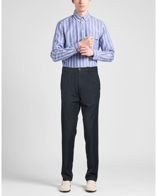 Canali Blue Trouser for men