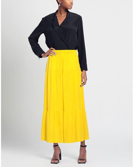 ROSSO35 Yellow Maxi Skirt