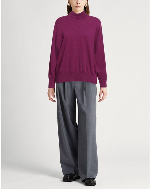 Jucca Purple Mauve Turtleneck Cashmere