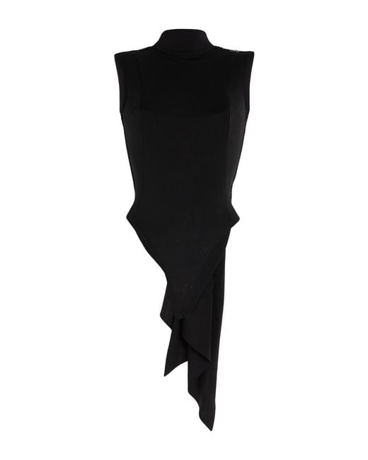 Jean Paul Gaultier Black Bodysuit Viscose, Elastane