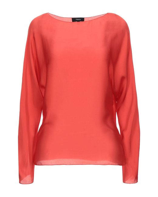 theory red blouse