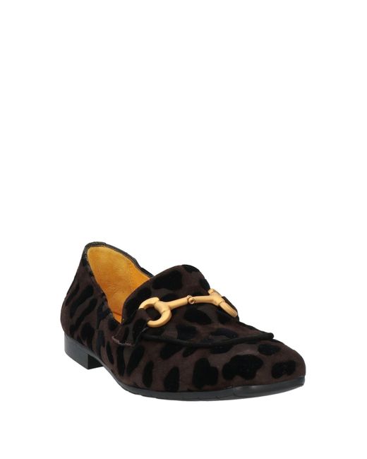 Mocassins Femme MARA BINI En Cuir Brun Avec Lacet Maxi - Made In Italy, Neufs Avec Boîte