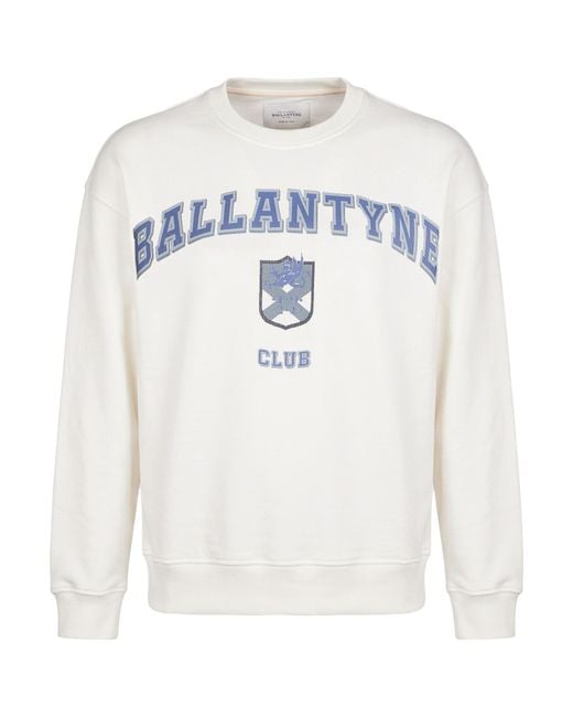 Ballantyne White Sweatshirt Cotton