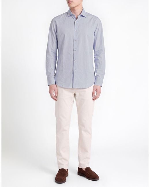 Manuel Ritz Blue Shirt Cotton for men