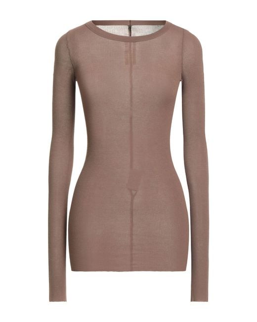 Rick Owens Brown T-Shirt
