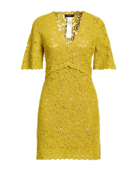 Twinset Yellow Mini Dresses