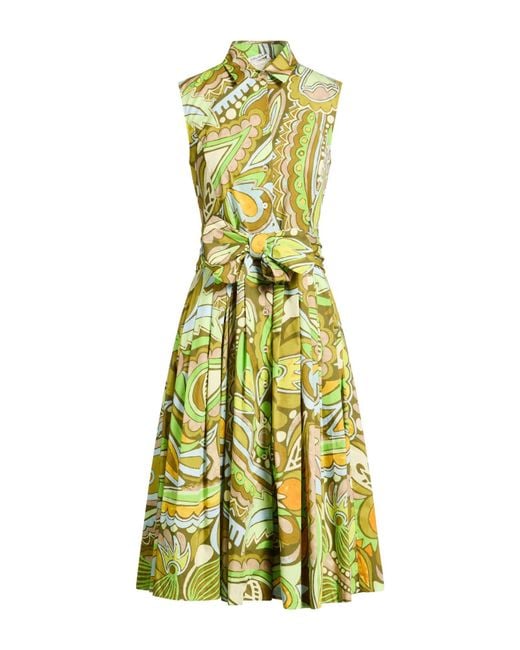 Caliban Green Midi Dresses