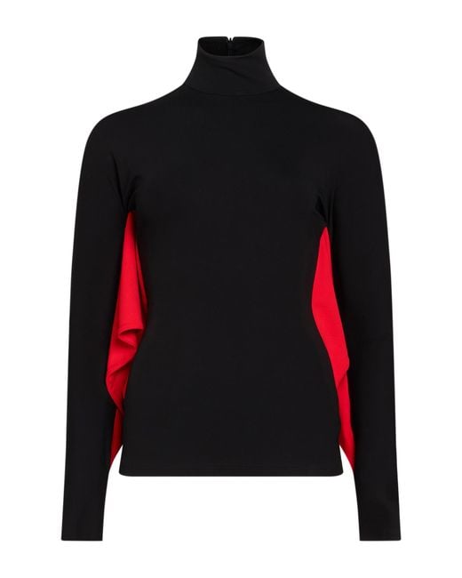Ferragamo Black Top Viscose, Elastane