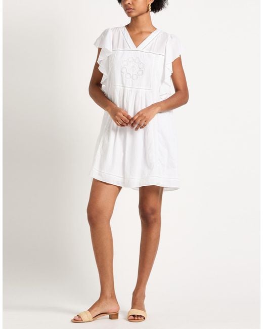Xirena White Mini Dress Cotton