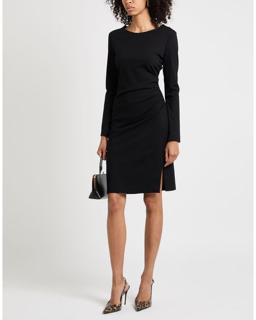 1 One Black Mini Dress Viscose, Polyamide, Elastane