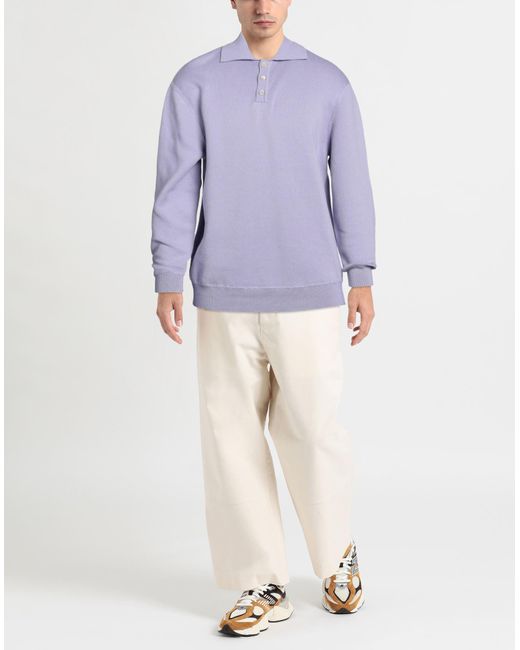 Daniele Fiesoli Purple Sweater for men