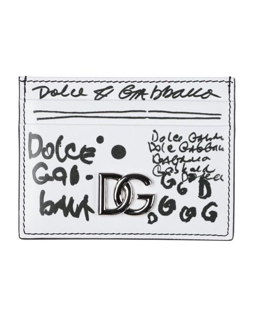 Dolce & Gabbana Metallic Document Holder Calfskin for men