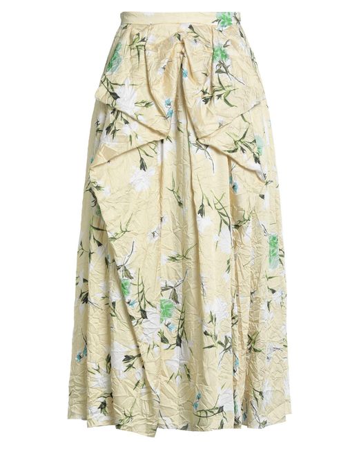 Erdem White Midi Skirt Polyester